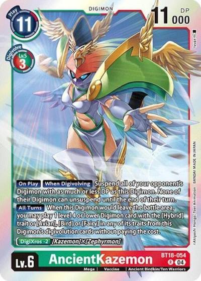 AncientKazemon BT18-054 R Release Special Booster 2.0 Digimon card