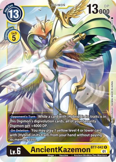AncientKazemon BT7-042 R Next Adventure Digimon card