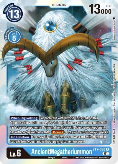 AncientMegatheriummon Event Pack 3 BT7-030 R Next Adventure Digimon card