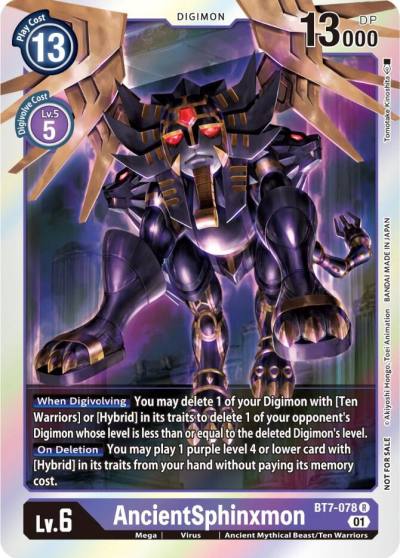 AncientSphinxmon Event Pack 3 BT7-078 R Next Adventure Digimon card