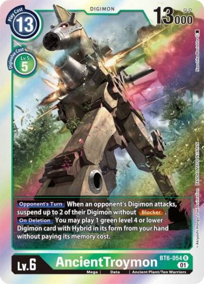 AncientTroymon BT6-054 R Double Diamond Digimon card