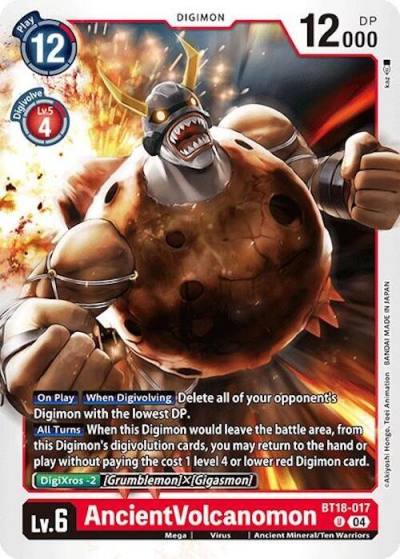 AncientVolcanomon BT18-017 U Release Special Booster 2.0 Digimon card