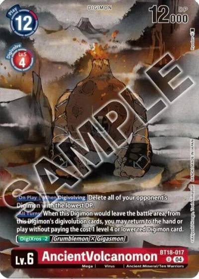 AncientVolcanomon Tamers Selection Box Ver Championship 2024 BT18-017 U Release Special Booster 2.0 Digimon card