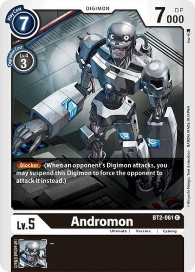 Andromon BT2-061 C Release Special Booster 1.0 Digimon card