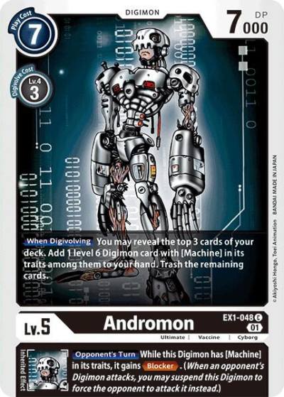 Andromon EX1-048 C Classic Collection Digimon card