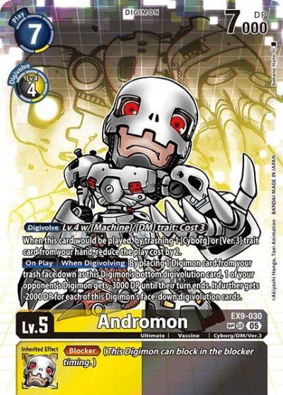 Andromon SP EX9-030 SR Versus Monsters Digimon card