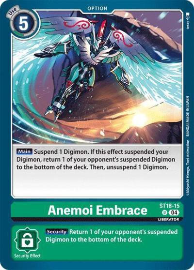 Anemoi Embrace ST18-15 U Starter Deck 18: Guardian Vortex Digimon card