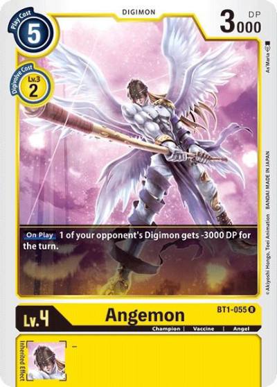 Angemon BT1-055 R Release Special Booster 1.0 Digimon card