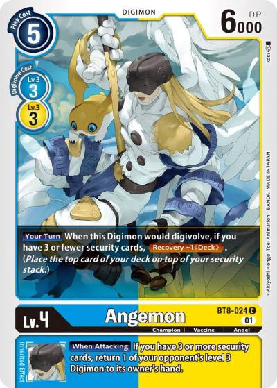 Angemon BT8-024 C New Awakening Digimon card