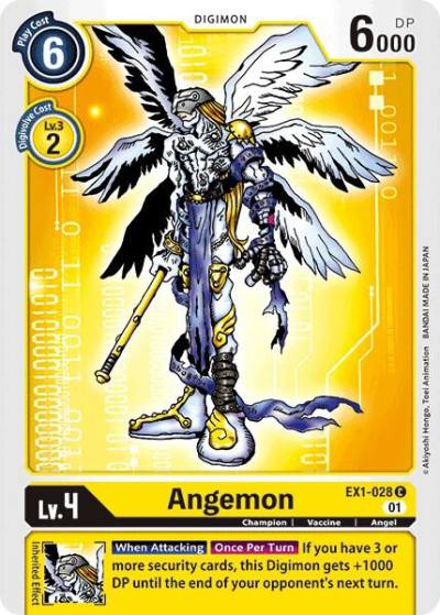 Angemon EX1-028 C Classic Collection Digimon card