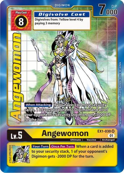 Angewomon Alternate Art EX1-030 SR Classic Collection Digimon card