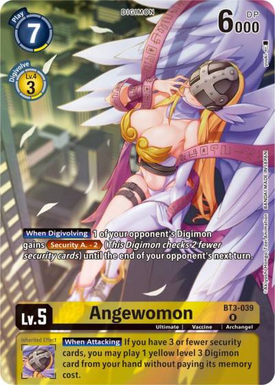 Angewomon Gift Box 2023 BT3-039 R Release Special Booster 1.0 Digimon card