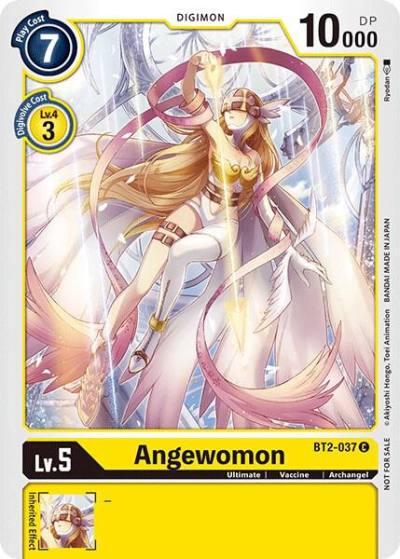 Angewomon Official Tournament Pack Vol3 BT2-037 C Release Special Booster 1.0 Digimon card