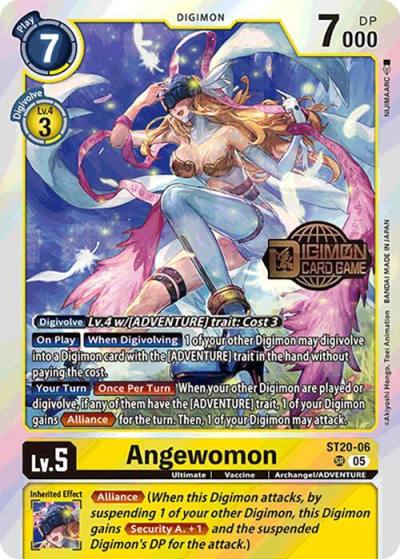 Angewomon ST20-06 SR Starter Deck 20: Protector of Light Release Event Cards Digimon card