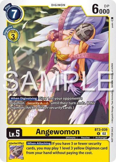 Angewomon Time Stranger Demo Deck BT3-039 R Digimon Demo Deck Exclusive Cards Digimon card