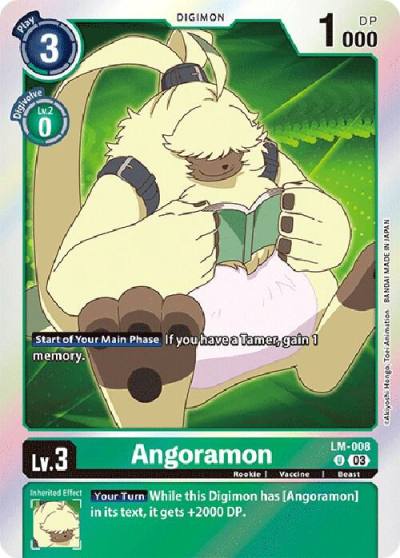 Angoramon English Exclusive LM-008 U Exceed Apocalypse Digimon card