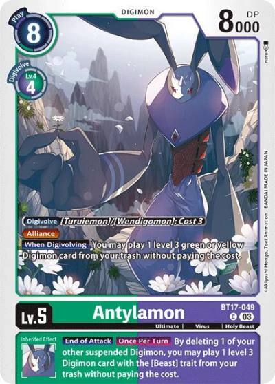 Antylamon BT17-049 Secret Crisis Digimon card
