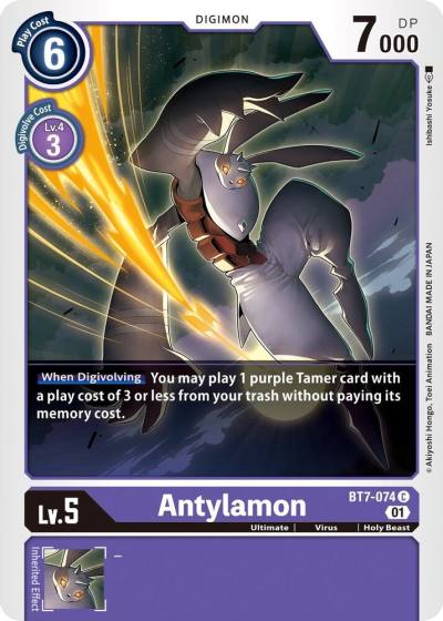 Antylamon BT7-074 C Next Adventure Digimon card
