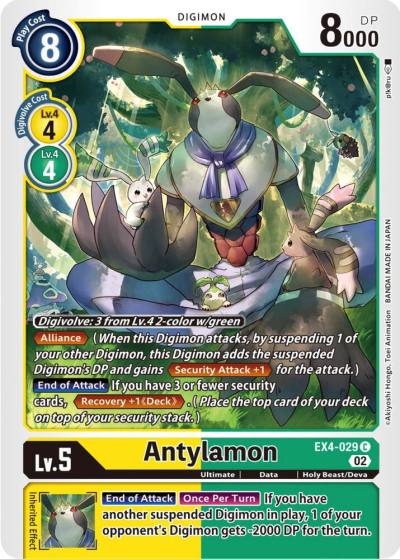 Antylamon EX4-029 C Alternative Being Booster Digimon card