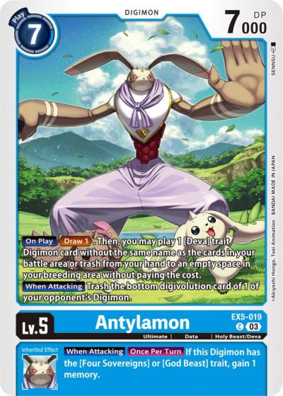Antylamon EX5-019 C Animal Colosseum Digimon card