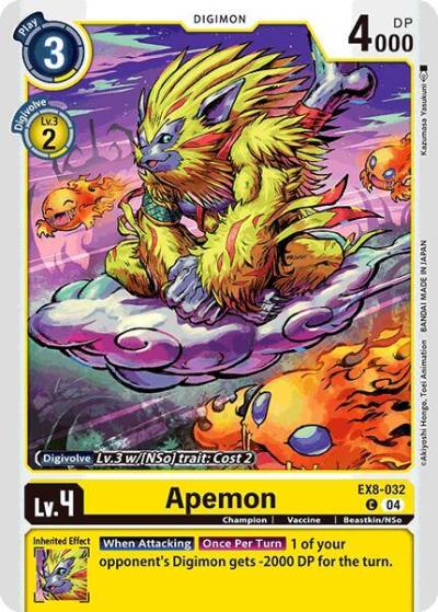 Apemon EX8-032 C Chain of Liberation Digimon card
