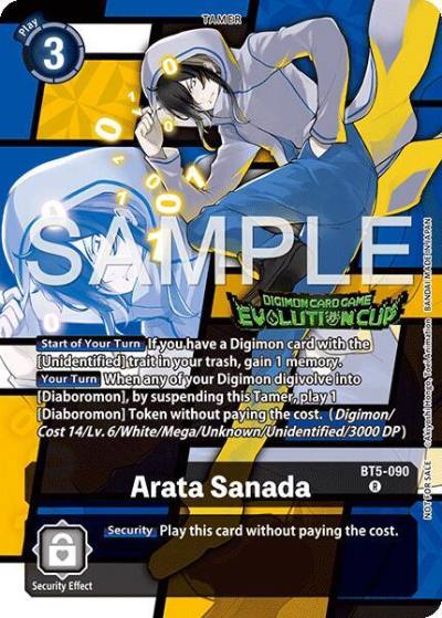 Arata Sanada Evolution Cup 2025 Vol 2 BT5-090 R Battle of Omni Digimon card