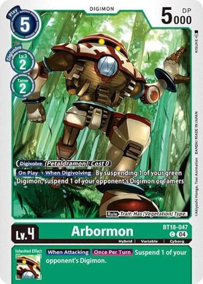 Arbormon BT18-047 C Release Special Booster 2.0 Digimon card