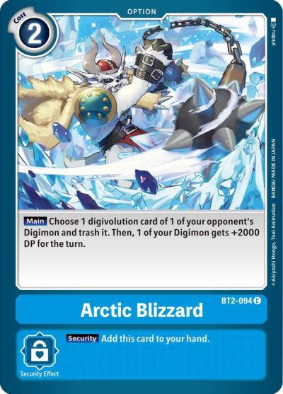 Arctic Blizzard BT2-094 C Release Special Booster 1.5 Digimon card
