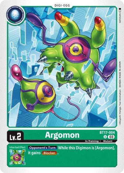 Argomon BT17-004 U Secret Crisis Digimon card