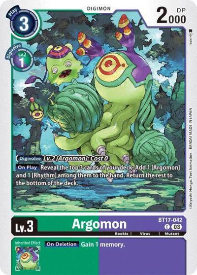 Argomon BT17-042 C Secret Crisis Digimon card