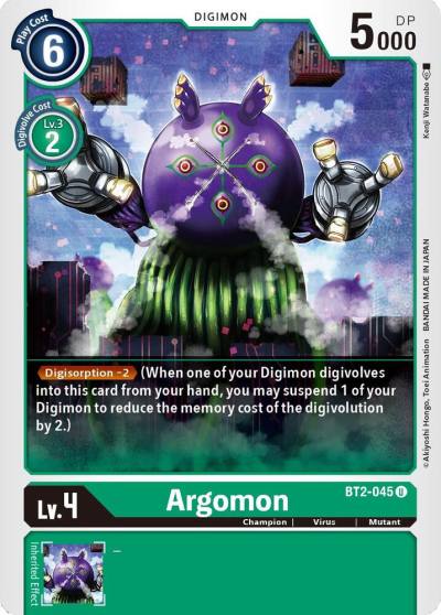 Argomon BT2-045 U Release Special Booster 1.5 Digimon card