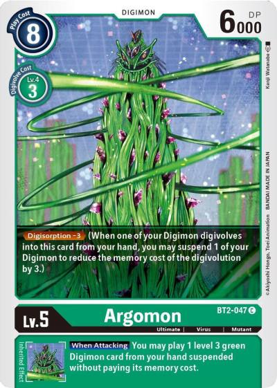 Argomon BT2-047 C Release Special Booster 1.5 Digimon card