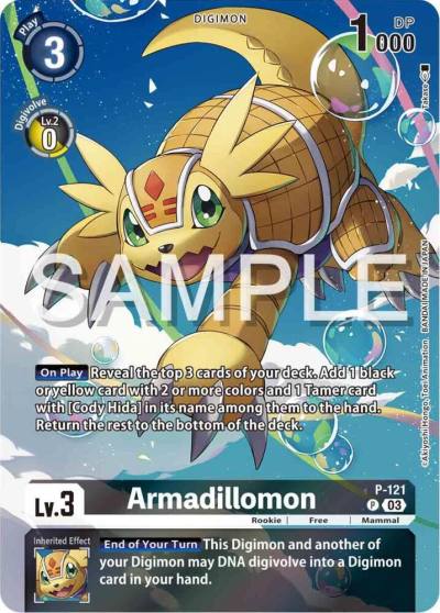 Armadillomon Digimon Adventure 02 The Beginning Set P-121 P Digimon Promotion Cards Digimon card