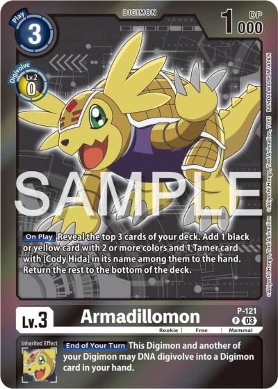 Armadillomon Digimon Adventure Box 2024 P-121 P Digimon Promotion Cards Digimon card