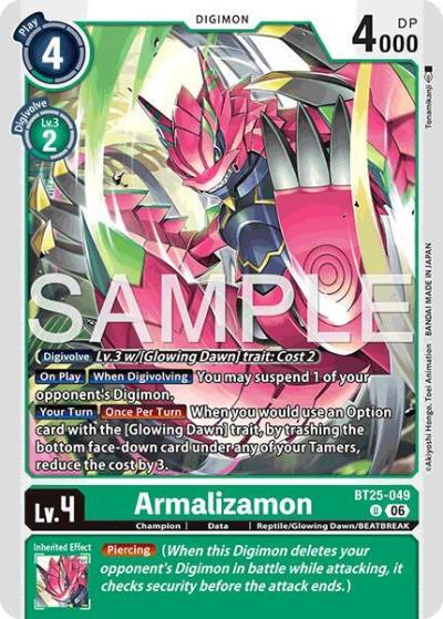 Armalizamon BT25-049 U Dual Revolution Digimon card