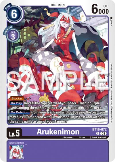 Arukenimon BT16-072 C Beginning Observer Digimon card