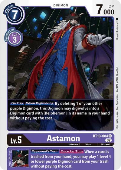 Astamon BT13-084 C Versus Royal Knights Digimon card