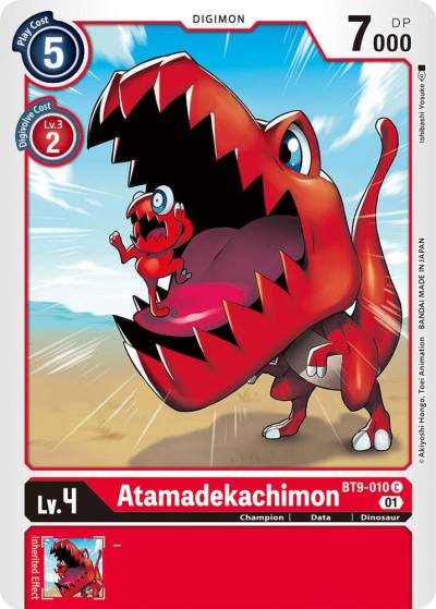 Atamadekachimon BT9-010 C X Record Digimon card