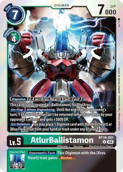 AtlurBallistamon BT19-051 R Release Special Booster 2.5 Digimon card