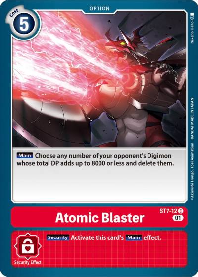Atomic Blaster ST7-12 C Starter Deck 07: Gallantmon Digimon card