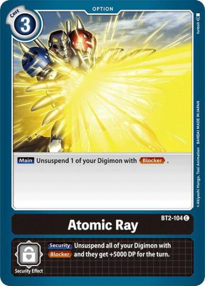 Atomic Ray BT2-104 C Release Special Booster 1.0 Digimon card