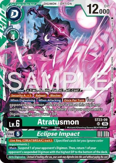 Atratusmon // Eclipse Impact ST23-09 SR Starter Deck 23: Beatbreak Digimon card