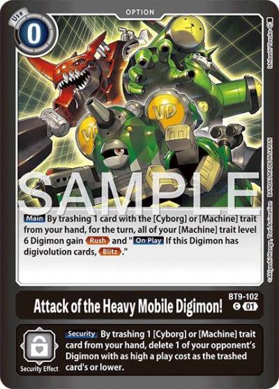Attack of the Heavy Mobile Digimon! BT9-102 C Limited Card Pack -Final Crest- Digimon card