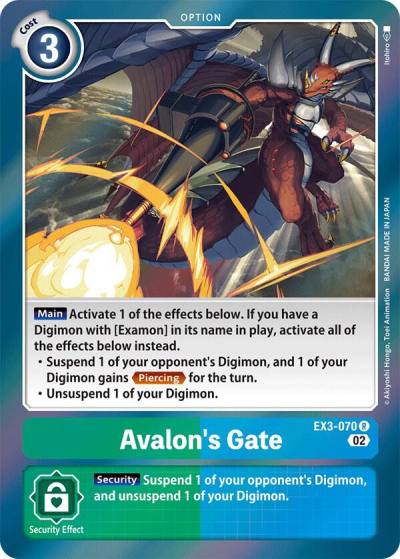Avalons Gate EX3-070 R Draconic Roar Digimon card