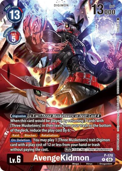 AvengeKidmon Update Pack 2025 P-170 P Release Special Booster 2.5 Digimon card