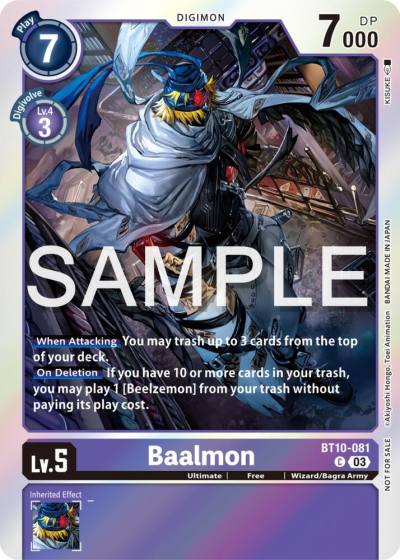 Baalmon Winner Pack Exceed Apocalypse BT10-081 C Xros Encounter Digimon card