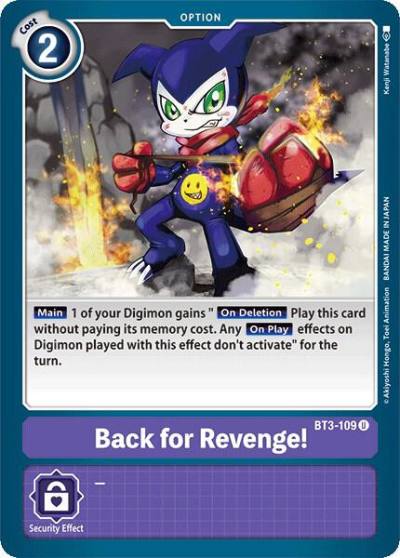 Back for Revenge BT3-109 U Release Special Booster 1.0 Digimon card