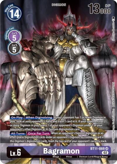 Bagramon Alternate Art BT11-088 SR Dimensional Phase Digimon card