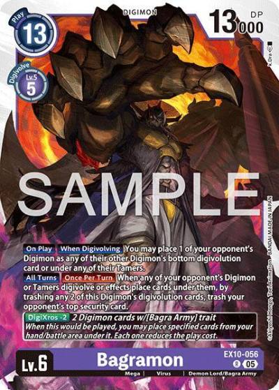 Bagramon EX10-056 R Sinister Order Digimon card