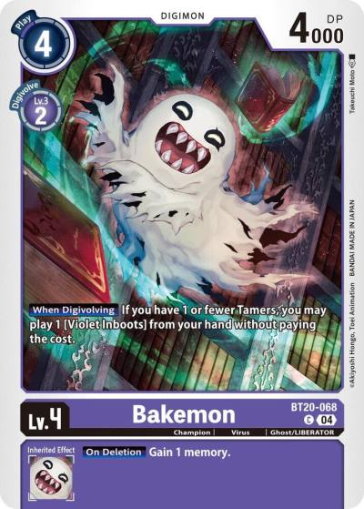 Bakemon BT20-068 C Release Special Booster 2.5 Digimon card